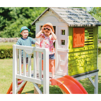SMOBY Zahradní domeček na pilířích se skluzavkou