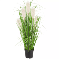 Umělá tráva pampová - 90 cm - ecru bílá