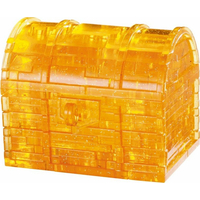 HCM KINZEL 3D Crystal puzzle Pokladnička truhla s klíčem 52 dílků