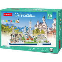 CUBICFUN 3D puzzle CityLine panorama: Bavorsko 178 dílků