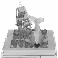 METAL EARTH 3D puzzle Kniha: Bílá velryba