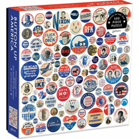 GALISON Čtvercové puzzle Americké volební odznáčky 500 dílků