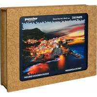 PUZZLER Dřevěné puzzle Manarola v Itálii 250 dílků