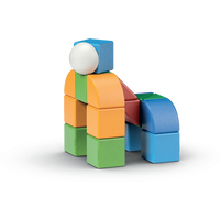 GEOMAG Magnetické kostky Magicube Shapes 25 kostek