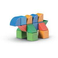 GEOMAG Magnetické kostky Magicube Shapes 25 kostek