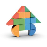 GEOMAG Magnetické kostky Magicube Shapes 25 kostek