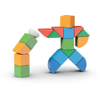 GEOMAG Magnetické kostky Magicube Shapes 25 kostek