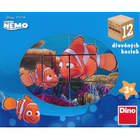 DINO Obrázkové kostky Hledá se Nemo, 12 kostek