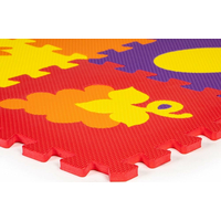 ECOTOYS Pěnové puzzle Ovoce a doprava (29x29)