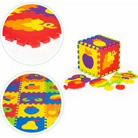 ECOTOYS Pěnové puzzle Ovoce a doprava (29x29)