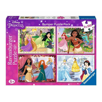 RAVENSBURGER Puzzle Disney: Princezny 4x100 dílků