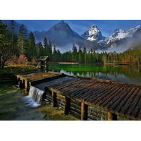 RAVENSBURGER Puzzle Jezero Schiederweiher, Hinterstoder, Rakousko 1000 dílků