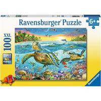 RAVENSBURGER Puzzle Mořské želvy XXL 100 dílků