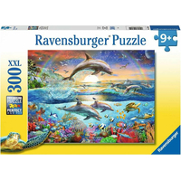 RAVENSBURGER Puzzle Ráj delfínů XXL 300 dílků