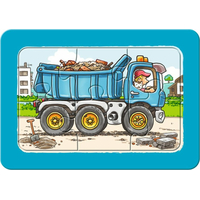 RAVENSBURGER Moje první puzzle Stavební stroje 3x6 dílků