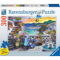 RAVENSBURGER Puzzle Západ slunce nad Santorini EXTRA 300 dílků