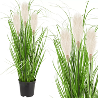 Umělá tráva pampová - 70 cm - ecru bílá
