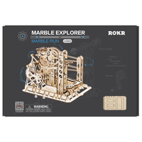 ROBOTIME Rokr 3D dřevěné puzzle Kuličková dráha: Explorer 260 dílků