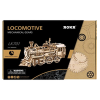 ROBOTIME Rokr 3D dřevěné puzzle Lokomotiva 350 dílků