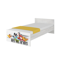 Dětská postel MAX bez šuplíku Disney - MICKEY A KAMARÁDI 200x90 cm, bílá, bez zábran