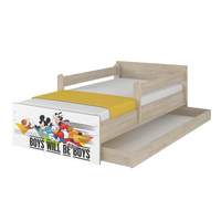 Dětská postel MAX bez šuplíku Disney - MICKEY A KAMARÁDI 200x90 cm, bílá, bez zábran