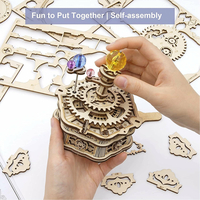 ROBOTIME Rokr 3D dřevěné puzzle Hvězdná noc 84 dílků