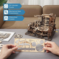 ROBOTIME Rokr 3D dřevěné puzzle Kuličková dráha: Noční město 294 dílků