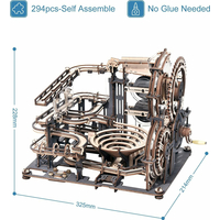 ROBOTIME Rokr 3D dřevěné puzzle Kuličková dráha: Noční město 294 dílků