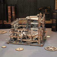 ROBOTIME Rokr 3D dřevěné puzzle Kuličková dráha: Noční město 294 dílků