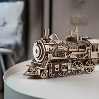 ROBOTIME Rokr 3D dřevěné puzzle Lokomotiva 350 dílků