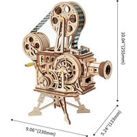 ROBOTIME Rokr 3D dřevěné puzzle Mechanický filmový projektor 183 dílků