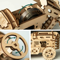 ROBOTIME Rokr 3D dřevěné puzzle Traktor 135 dílků