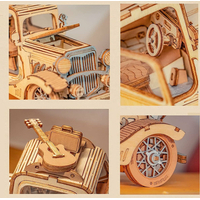 ROBOTIME Rolife 3D dřevěné puzzle Historický automobil 164 dílků