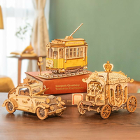 ROBOTIME Rolife 3D dřevěné puzzle Historický automobil 164 dílků