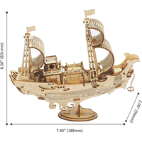 ROBOTIME Rolife 3D dřevěné puzzle Japonská diplomatická loď 91 dílků