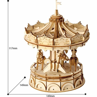 ROBOTIME Rolife 3D dřevěné puzzle Kolotoč 174 dílků