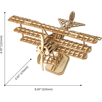 ROBOTIME Rolife 3D dřevěné puzzle Letadlo 145 dílků