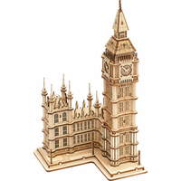 ROBOTIME Rolife Svítící 3D dřevěné puzzle Big Ben 220 dílků