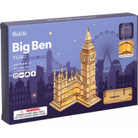 ROBOTIME Rolife Svítící 3D dřevěné puzzle Big Ben 220 dílků