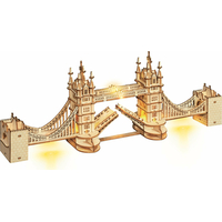 ROBOTIME Rolife Svítící 3D dřevěné puzzle Tower Bridge 113 dílků