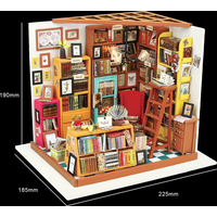 ROBOTIME Rolife DYI House: Samova knihovna s LED osvětlením