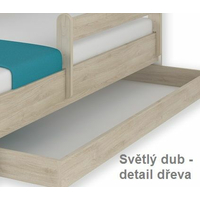 Dětská postel MAX se šuplíkem Disney - MEDVÍDEK PÚ I 160x80 cm, 2x krátká zábrana
