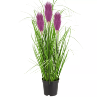 Umělá tráva pampová - 70 cm - fialová