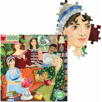 EEBOO Čtvercové puzzle Čtenářský klub Jane Austen 1000 dílků