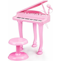 ECOTOYS Dětské elektrické piano růžové
