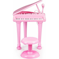 ECOTOYS Dětské elektrické piano růžové