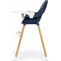 ECOTOYS Jídelní židlička 2v1 Tmavě modrá