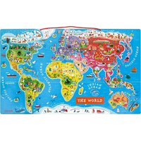 JANOD Magnetická Mapa světa v angličtině