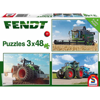 SCHMIDT Puzzle Traktory Fendt 3x48 dílků