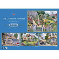 GIBSONS Puzzle Zahradníkův den 4x500 dílků